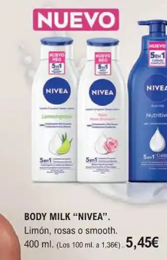 E.Leclerc BODY MILK "NIVEA". oferta