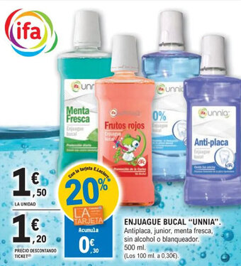 E.Leclerc ENJUAGUE BUCAL "UNNIA" oferta