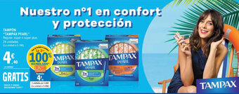 E.Leclerc TAMPÓN "TAMPAX PEARL". Regular, súper o súper plus. 24 unidades. (La unidad a 0,18€). oferta