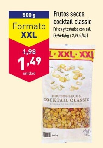 ALDI Frutos secos cocktail classic 500g oferta