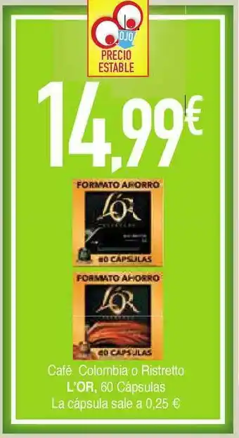 Masymas L'or Café Colombia Ristretto oferta