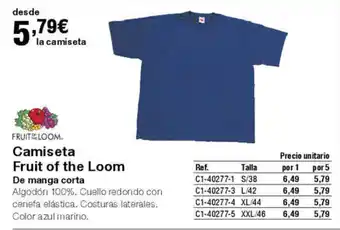Staples Kalamazoo Camiseta Fruit of the Loom oferta