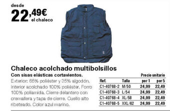 Staples Kalamazoo Chaleco acolchado multibolsillos oferta