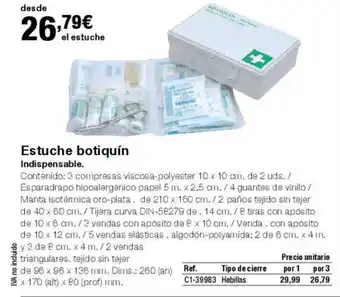 Staples Kalamazoo Estuche botiquín oferta