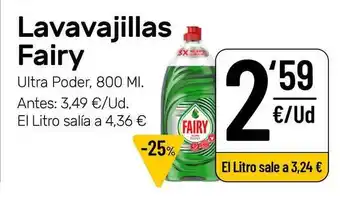 AhorraMas Fairy Lavavajillas 800ml oferta