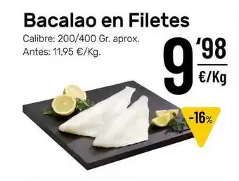 AhorraMas Bacalao En Filetes 200/400gr oferta