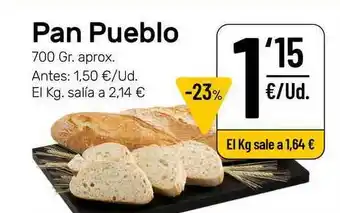 AhorraMas Pan Pueblo 700gr oferta