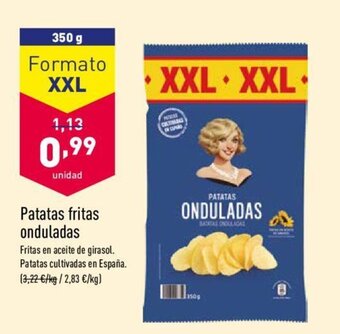 ALDI Patatas Fritas onduladas 350g oferta