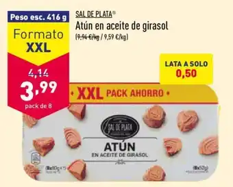 ALDI Sal De Plata Atún en aceite de girasol 416g oferta