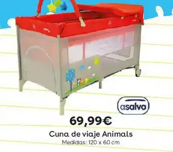 ToysRus Asalvo Cuna De Viaje Animals oferta