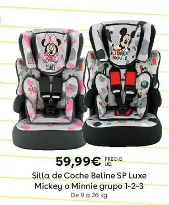 ToysRus Silla De Coche Beline Sp Luxe Mickey O Minnie Grupo 1-2-3 oferta