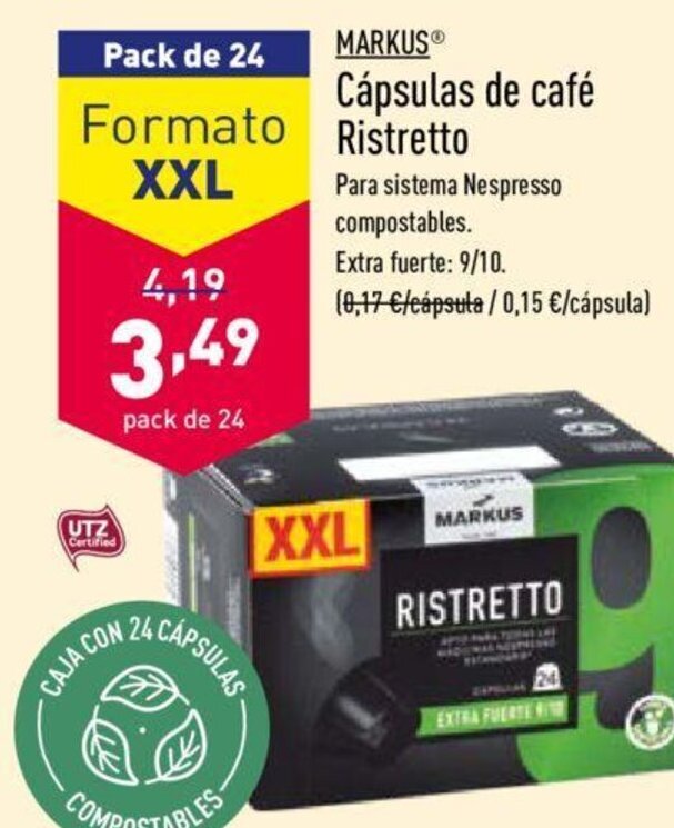 El precio y las condiciones de ALDI están en el catálogo o el sitio web que  dirigen.