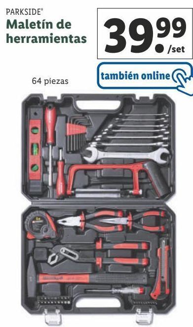 Lidl Maletín de herramientas parkside oferta