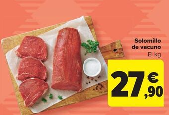 Carrefour Solomillo de vacuno oferta