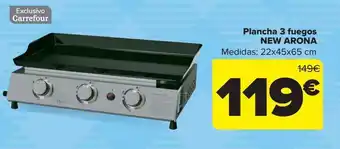Carrefour Plancha 3 fuegos new arona oferta