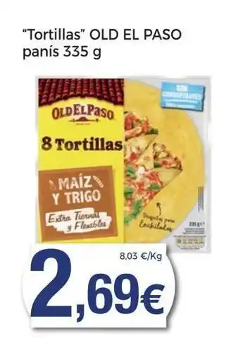 Supermercats Jespac Tortilla old el paso oferta