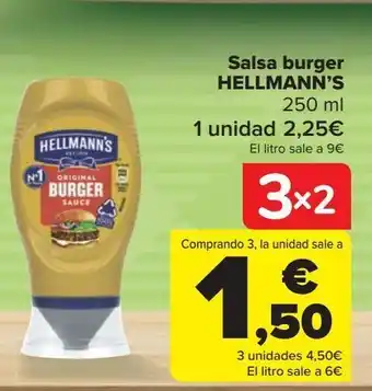 Carrefour Salsa burguer hellmann's oferta