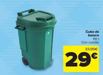 Carrefour Cubo de basura 110l oferta