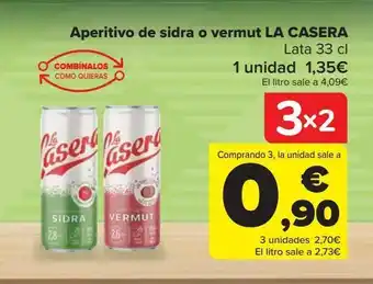 Carrefour Aperitivos de sidra o vermut la casera oferta