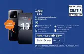 Yoigo Funda de regalo superx xiaomi 13 13 xiaomi 13 5g un procesador potente como un chili picante. 5g 50 mp + 10 mp + 12 m oferta
