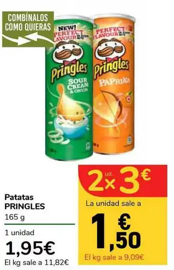 Carrefour Express Patatas Pringles 165g oferta