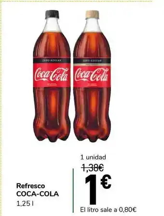 Carrefour Express Refresco Coca-cola 1,25L oferta