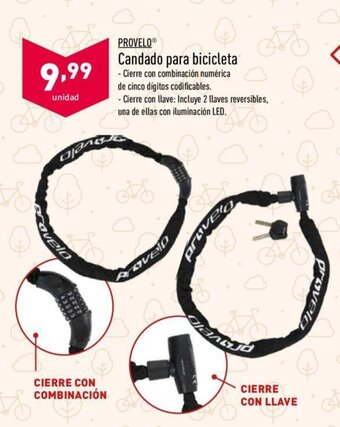 ALDI Provelo Candado para bicicleta oferta