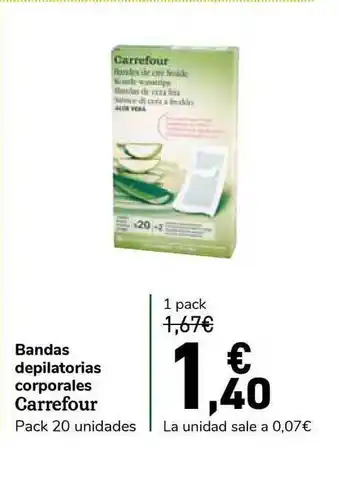 Carrefour Express Carrefour Bandas Depilatorias Corporales oferta