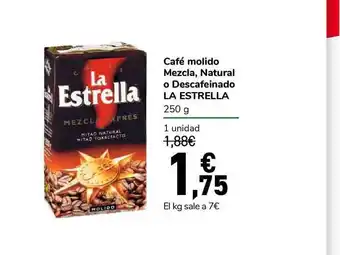 Carrefour Express Café Molido Mezcla Natural O Descafeinado La Estrella oferta