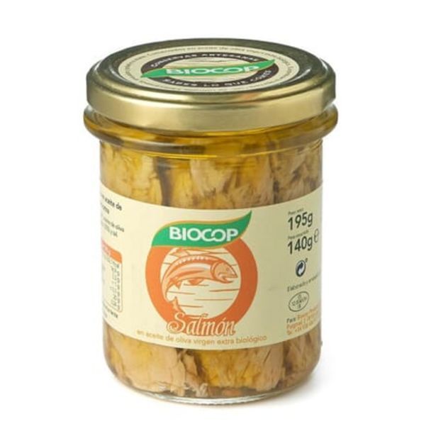 NutriTienda Filetes de salmón en aceite de oliva virgen bio 195g oferta