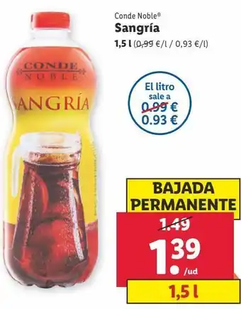 Lidl Sangría oferta