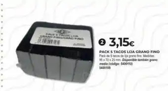 Ange mack orang pinograd facor lur * 3,15€ pack 5 tacos lija grano fino pack de 5 tacos de la grano fino, medidas 95 x 70 x