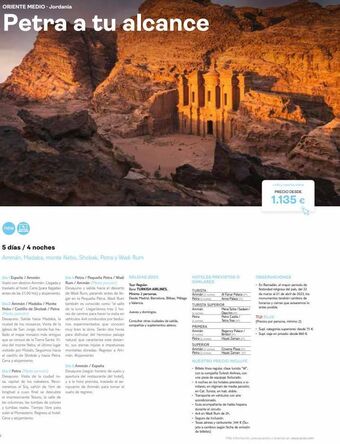 Oriente medio- jordania petra a tu alcance new 5 días / 4 noches ammán, madaba, monte nebo, shobak, petra y wadi rum dia
