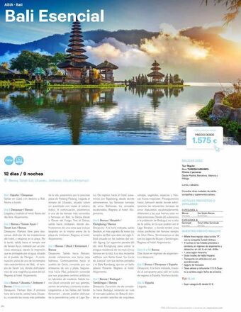 Tui Travel PLC Asia bali bali esencial new 12 días / 9 noches ⓒ benoa, tahah lot, uluwatu, jimbaran, ubud y kintamani dia 1 españa / de oferta