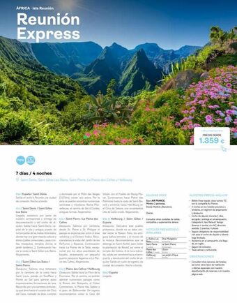 Tui Travel PLC África-isla reunión reunión express new 7 días / 4 noches ⓒ saint denis, saint gilles les bains, saint pierre, la plaine oferta