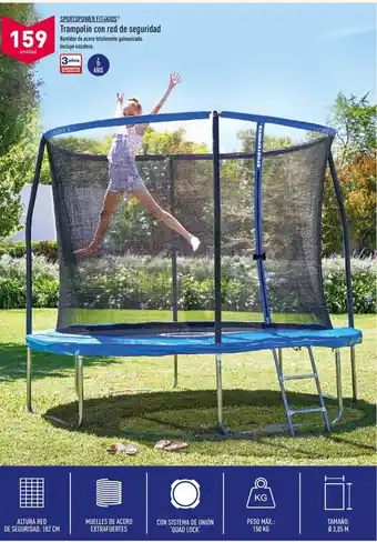 ALDI Sportspower Fit4Kids Trampolín con red de seguridad oferta