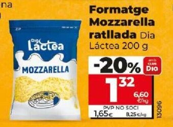 Dia Formatge Mozzarella ratllada oferta