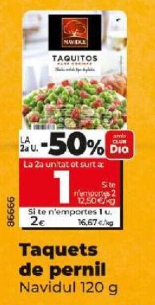 Dia Taquets de pernil oferta