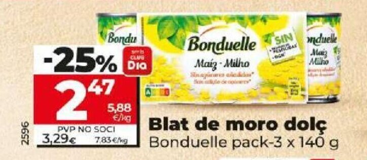 Dia Blat de moro dolç oferta