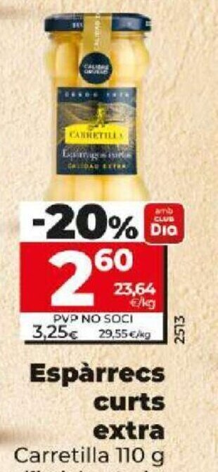 Dia Espàrrecs curts extra oferta