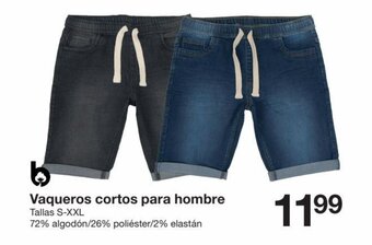 Zeeman Vaqueros cortos para hombre oferta