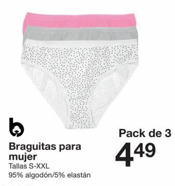 Zeeman Braguitas para mujer oferta