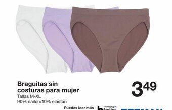 Zeeman Braguitas sin costuras para mujer oferta