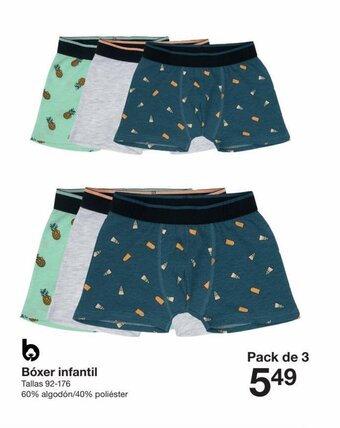 Zeeman Bóxer infantil oferta