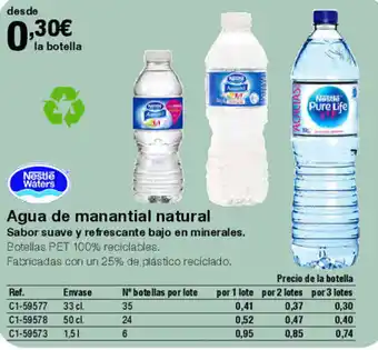 Staples Kalamazoo Agua de manantial natural oferta