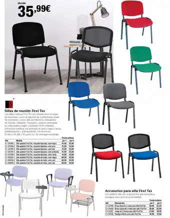 Staples Kalamazoo Sillas de reunión First Tex oferta