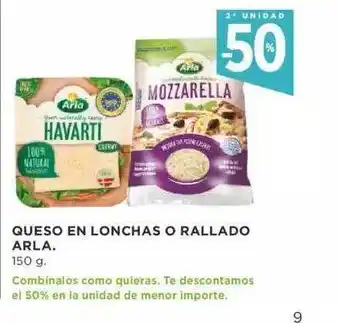 Supercor Arla Queso En Lonchas O Rallado 150g oferta