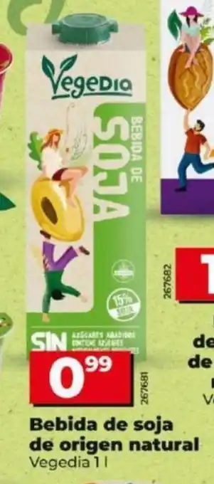 Dia Bebida de soja de origen natural Vegedia 11 oferta