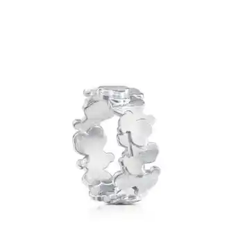 Tous Anillo de plata motivos oso estrecho hill oferta
