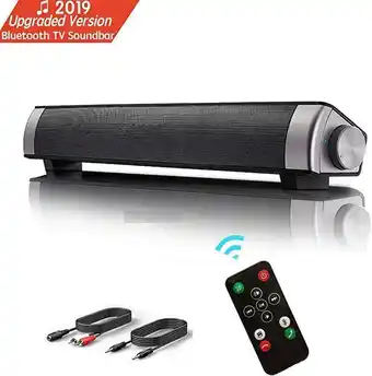 Amazon Barra de sonido, altavoz pc de sonido usb, barra de sonido de tv, 10w 3.5mm aux rca slot per schede tf, barra sound bar se... oferta